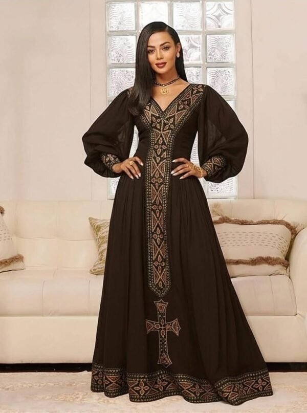 Cultural Heritage: Adorned with exquisite handwoven details that honor Ethiopia’s rich traditions.