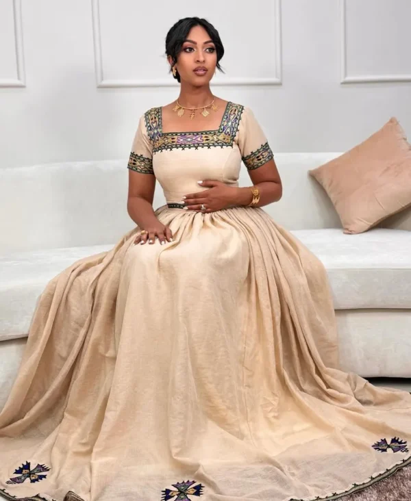 Modern Ethiopian and Eritrean Habesha Kemis - Habesha dress